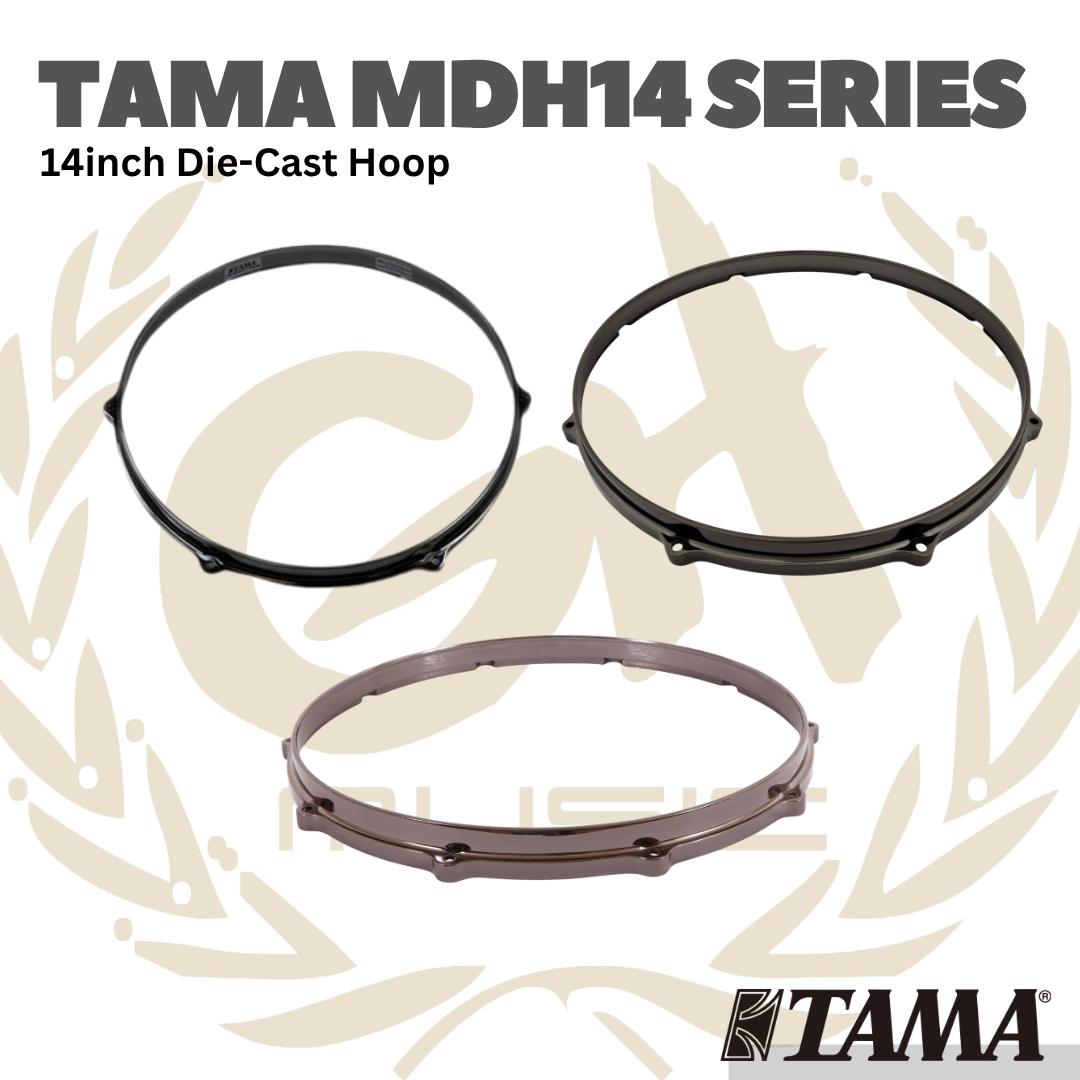 TAMA MDH14 14inch Die-Cast Hoop Black Nickel - Drum Hoop