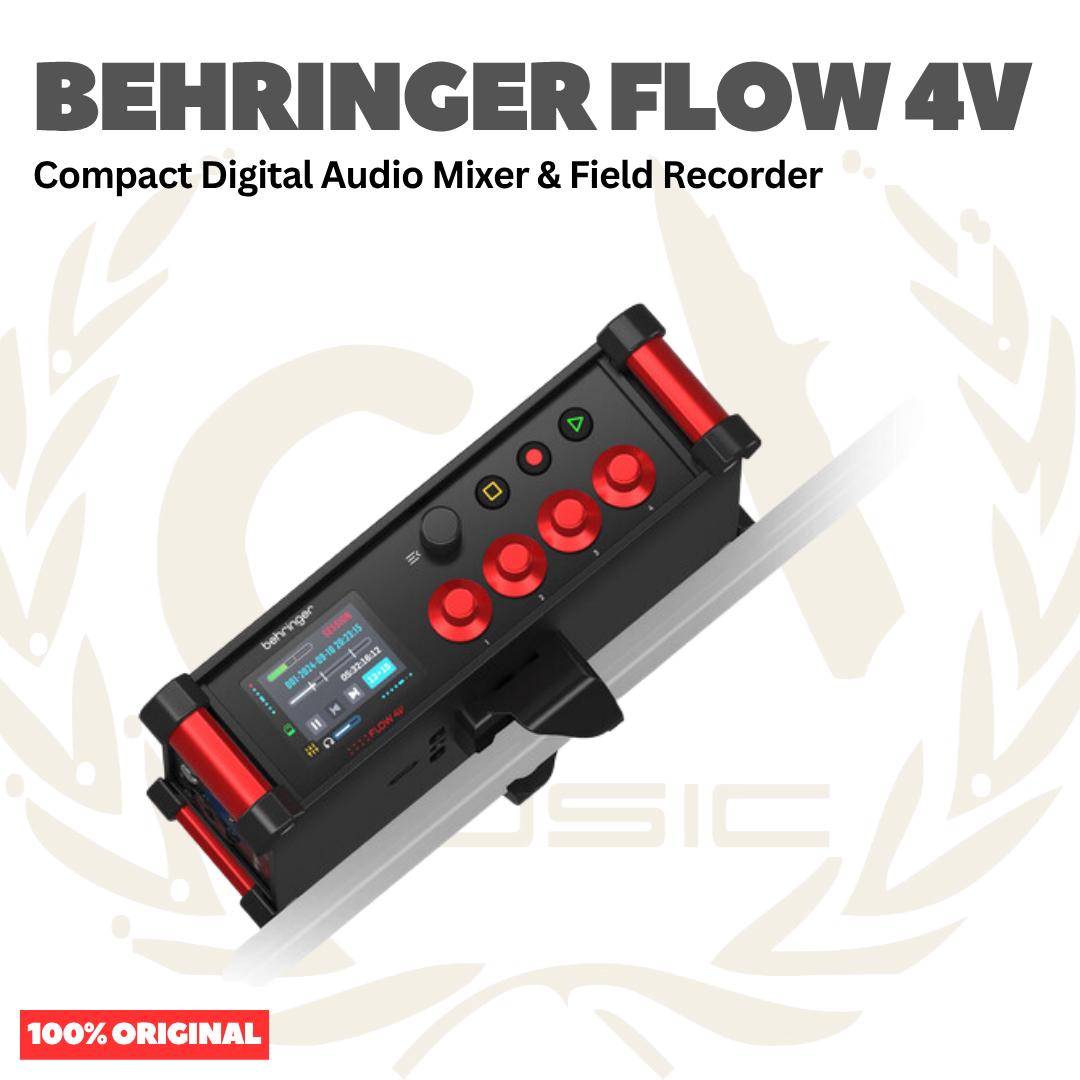 Behringer FLOW 4V Compact Digital Audio Mixer & Field Recorder
