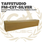 FM-CST Drum Cymbal Stand Heavy Duty Adjustable Double Braced - FM CST Stand Simbal Drum TAFF STUDIO FMCST SILVER