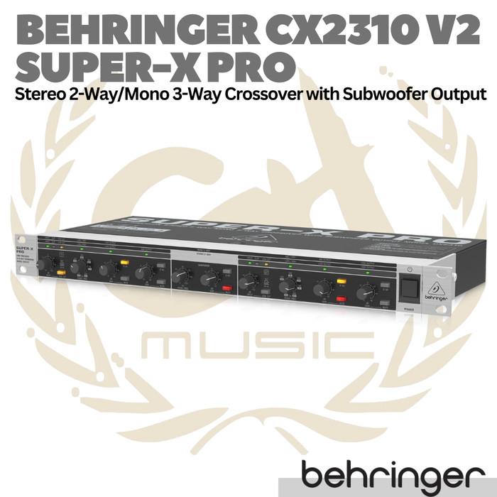 BEHRINGER SUPER-X PRO CX2310 V2 3 Way Crossover with Subwoofer Output