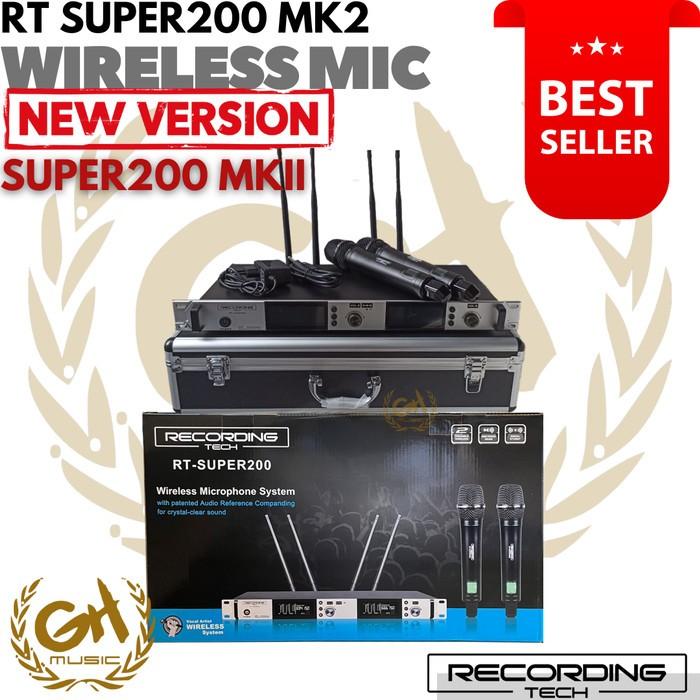 RECORDING TECH RT SUPER200 WIRELESS MICROPHONE - 2 CHANEL MIC WIRELESS