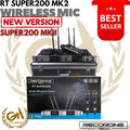 RECORDING TECH RT SUPER200 WIRELESS MICROPHONE - 2 CHANEL MIC WIRELESS