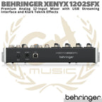 BEHRINGER XENYX 1202SFX Audio Mixer with USB Streaming Interface