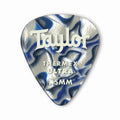 Taylor Premium DarkTone 351 Thermex Ultra Picks, Blue Swirl 6-Pack - Pick Gitar Bass
