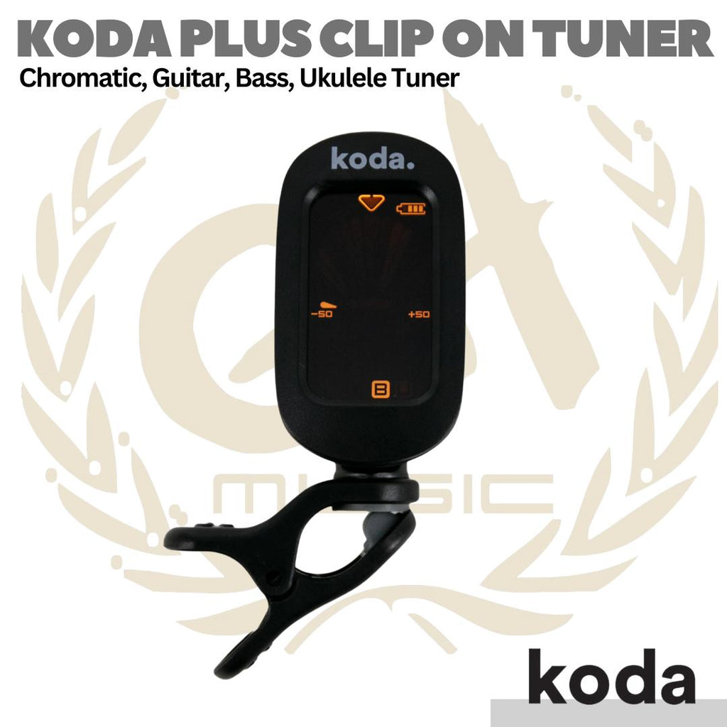 koda Plus Clip On Rechargeable Tuner ONE - Tuner Jepit Gitar, Bass,