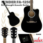 Fender FA-125CE Dreadnought Acoustic Electric Guitar - Gitar Fender