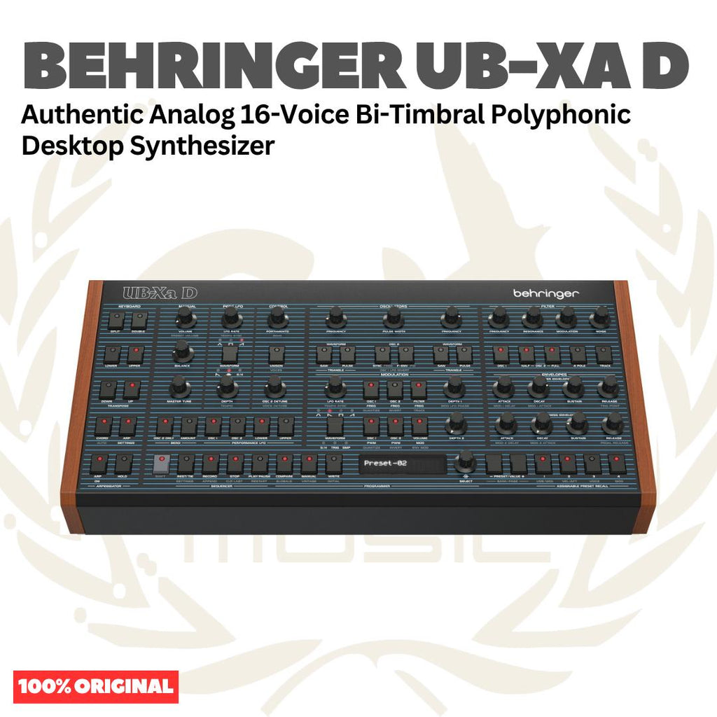 Behringer UB-XA D Authentic Analog 16-Voice Bi-Timbral Polyphonic Desktop Synthesizer