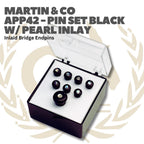 Martin Pin Set With Pearl Inlay Bridge Endpins Inlaid - Akustik Bridge Pin Acoustic APP45 APP42