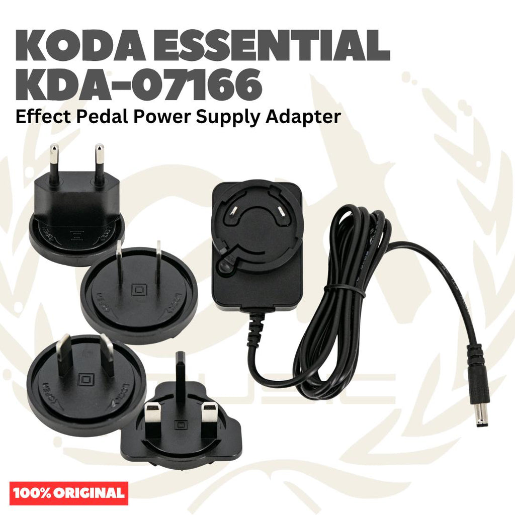 Koda Essential KDA-07166 Effect Pedal Power Supply Adapter ONE - Kabel Power Adapter Efek Pedal 9V