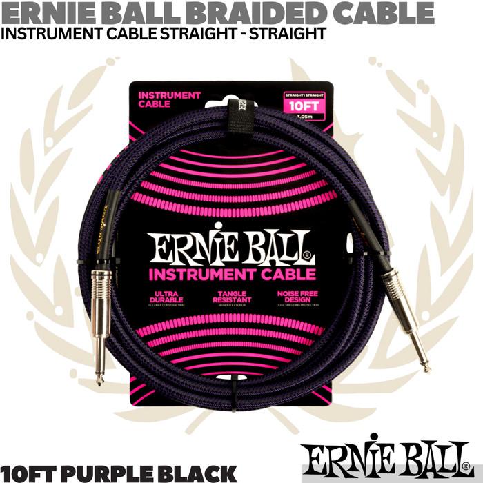 ERNIE BALL Braided Straight to Straight Instrument Kabel Jack
