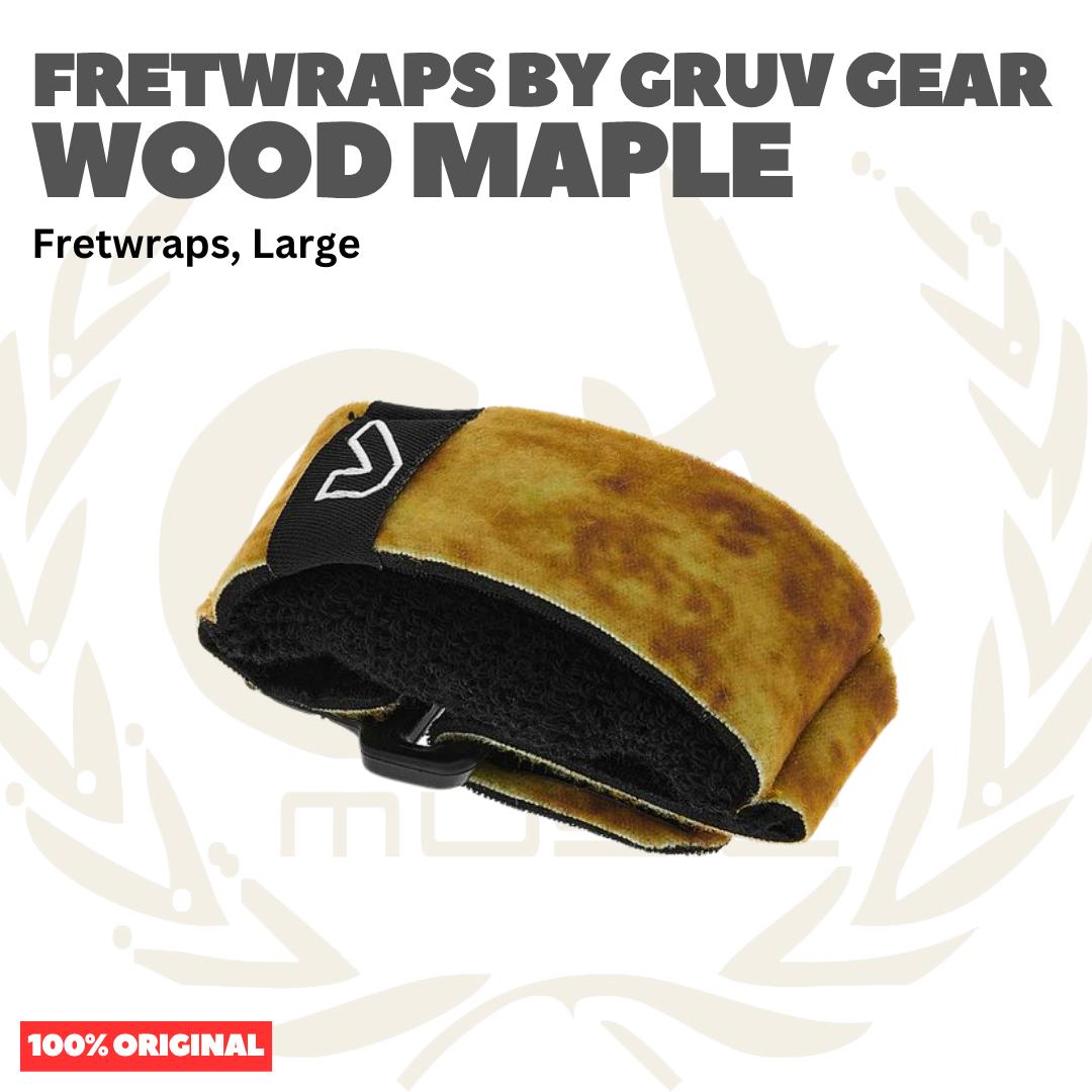 FretWraps by Gruv Gear 1PK-LIT-LG - String Muters, Wood Maple, Large