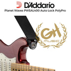 D'Addario Planet Waves PWSAL400 Auto Lock PolyPro | STRAP GITAR