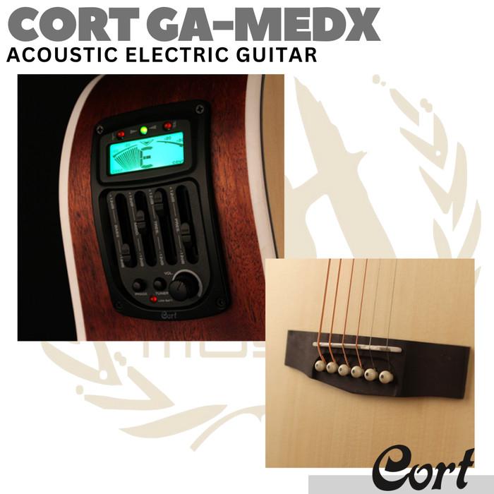 CORT GA-MEDX Acoustic Electric Guitar | Gitar Akustik Elektrik GA MEDX