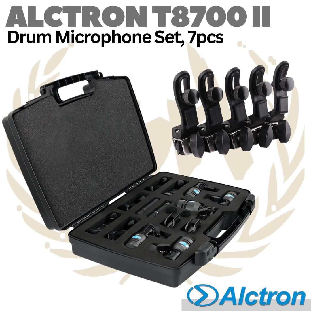 ALCTRON T8700 II MK2 Drum Set Microphone Kit, 7-pcs Mic