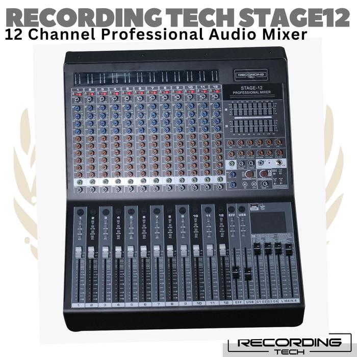 RECORDING TECH STAGE12 12 Channel Professional Audio Mixer
