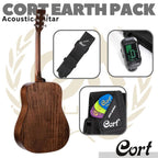 CORT EARTH PACK 60 Acoustic Guitar Bundle | Gitar Akustik Earth60 OP