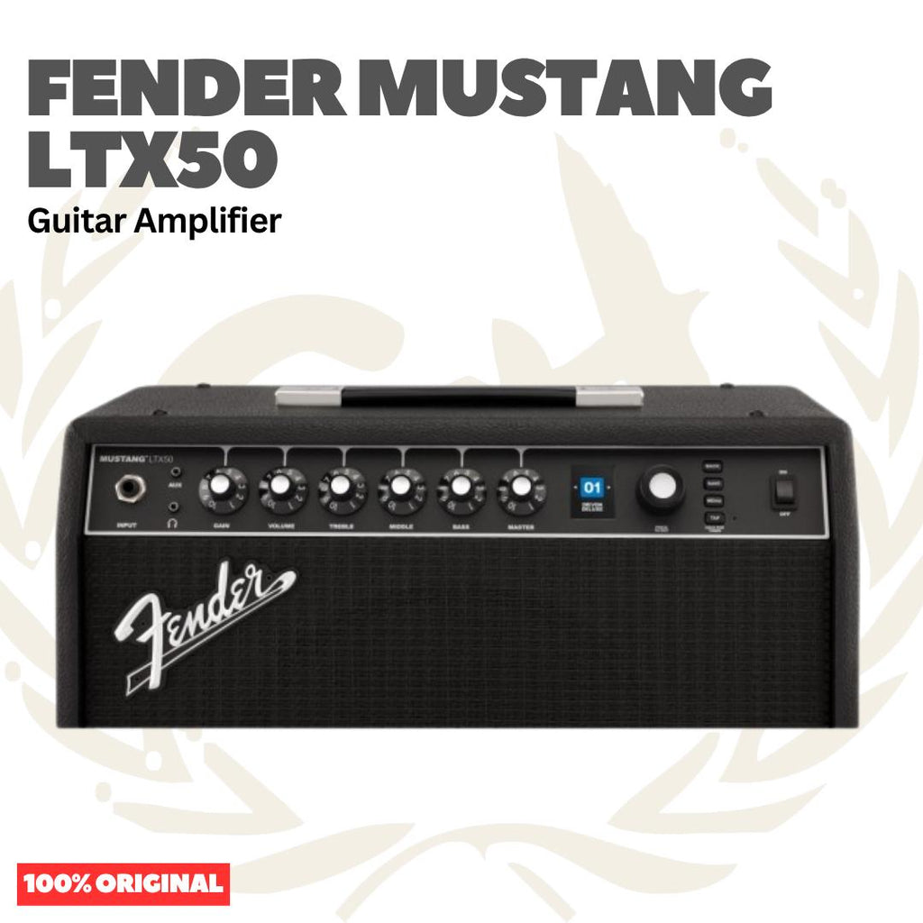 Fender Mustang LTX50 Guitar Amplifier, 230V, EU - Speaker Ampli Gitar 50w