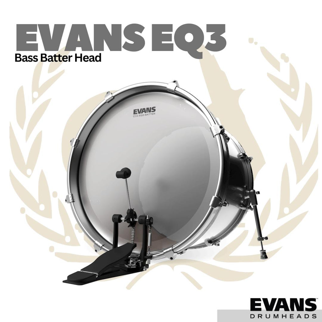 Evans EQ3 Bass Batter Drum Head - Membran Bass Drum