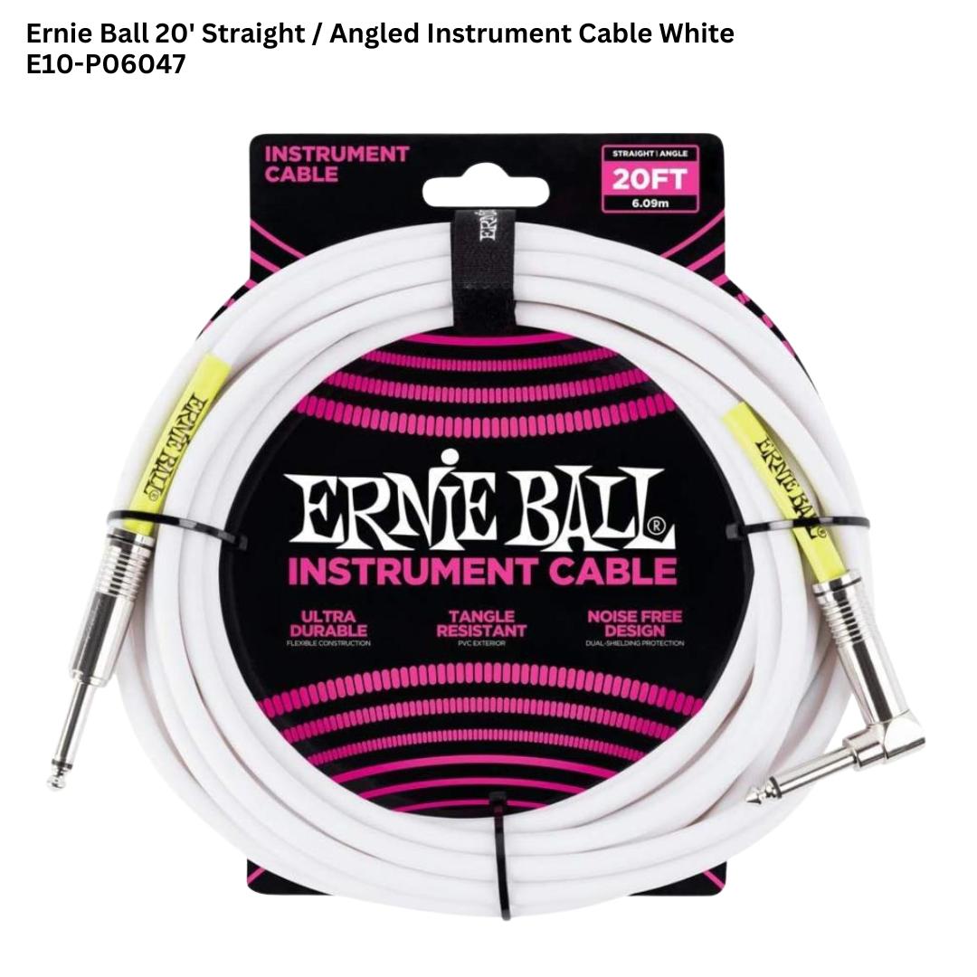 Ernie Ball PVC Straight to Angled Instrument Cable - Kabel Jack