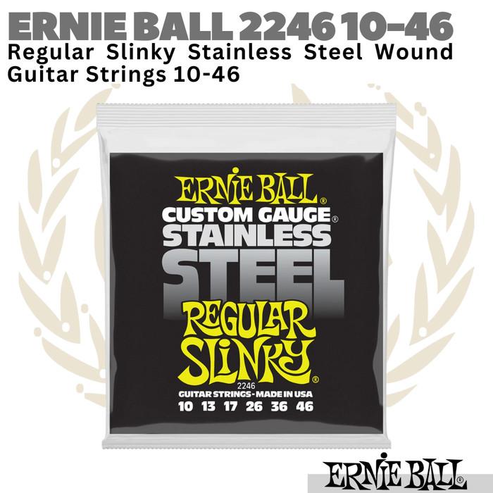 ERNIE BALL 2246 Regular Slinky Electric Guitar String 10-46 | Senar
