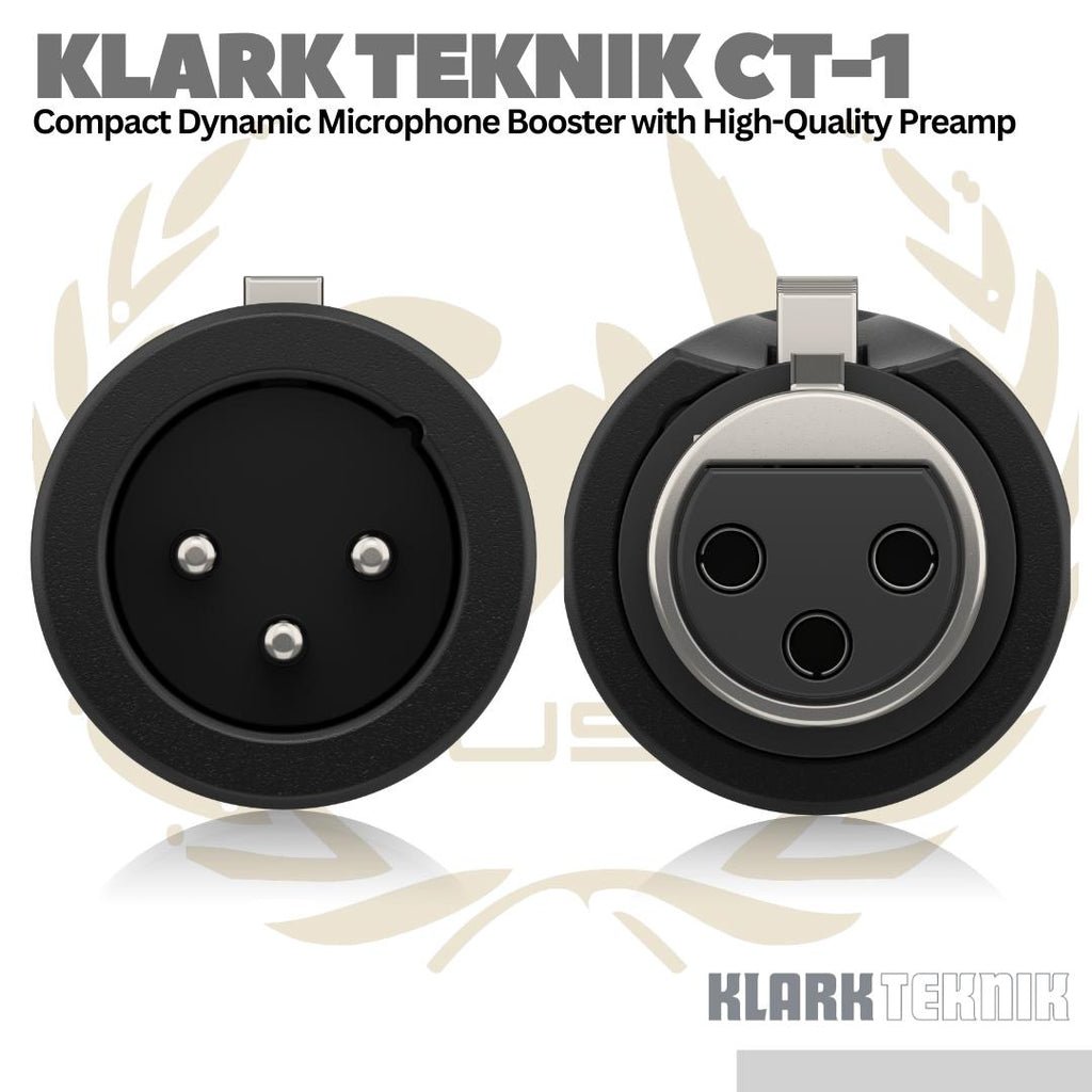 Klark Teknik MIC BOOSTER CT 1 Compact Dynamic Microphone Booster