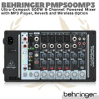 BEHRINGER EUROPOWER PMP500MP3 8 channel 500W Powered Audio Mixer