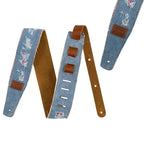 FENDER x WRANGLER Ripped Paisley Denim Straps | Strap Gitar Bass