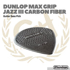Dunlop Max Grip JAZZ III Carbon Fiber Pick Isi 6 - Pick Gitar Bass