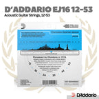 D'addario EJ16 12-53 Acoustic Guitar String - Senar Gitar Akustik
