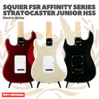 Squier FSR Affinity Series Stratocaster Junior HSS Electric Guitar - Gitar Listrik Elektrik Original Asli