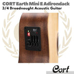 CORT Earth Mini E Adirondack Acoustic Electric Guitar | Gitar Akustik