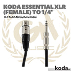 Koda Essential XLR (Female) to 1/4inch Microphone Cable XLR To Akai 6.5