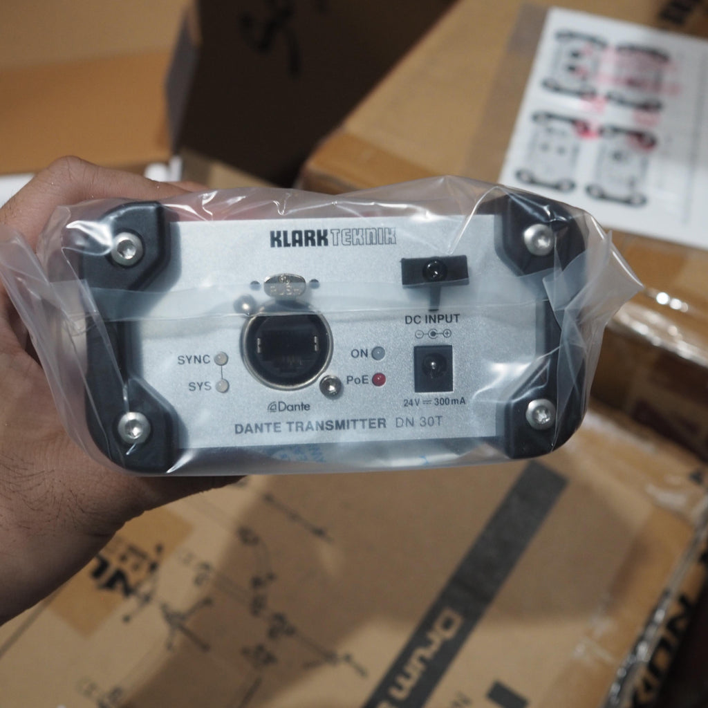 Klark Teknik DN 30T 2-Channel Dante Audio Transmitter For High-Performance Networking