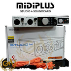 MIDIPLUS STUDIO4 SOUNDCARD utk Mic Microphone RECORDING ZOOM PODCAST