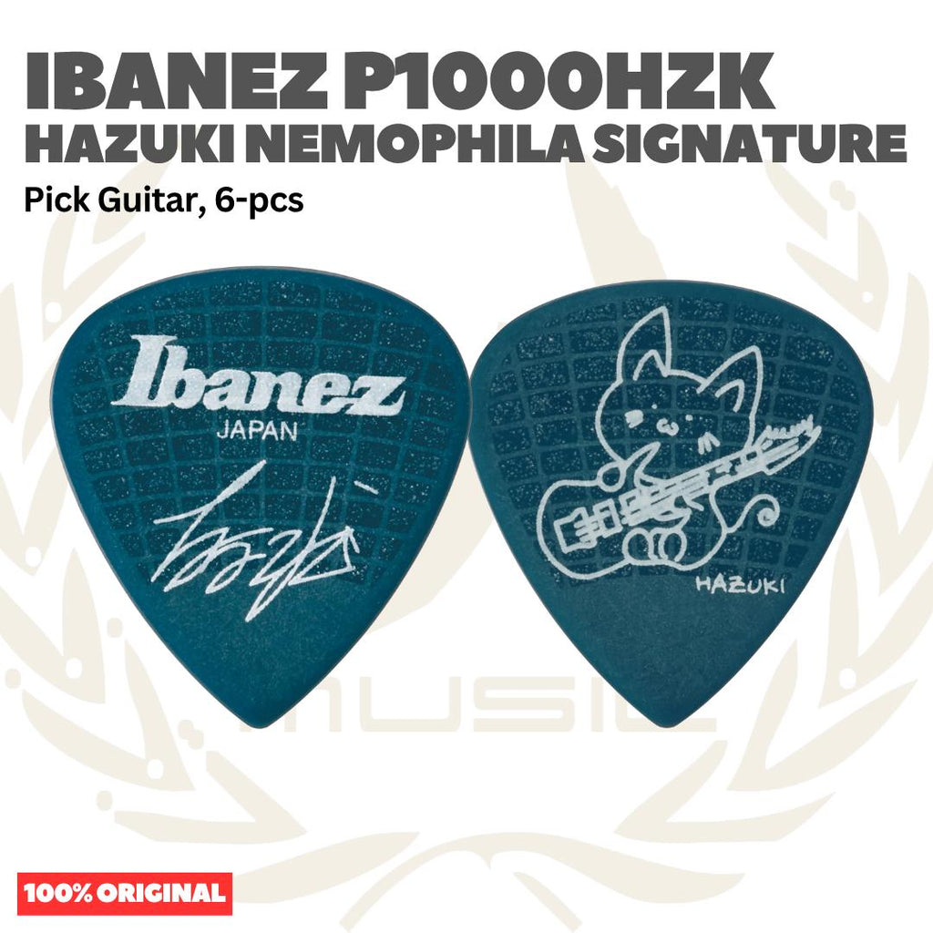 Ibanez P1000HZK HAZUKI Nemophila Signature Guitar Picks, 6-Pack - Pik Gitar isi 6