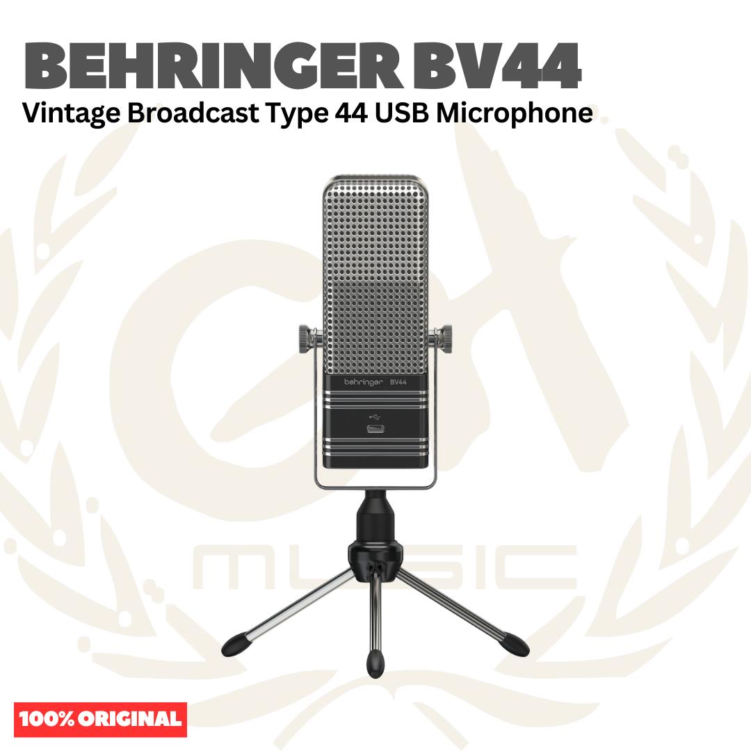 Behringer BV44 Vintage Broadcast Type 44 USB Microphone - Mic Condenser
