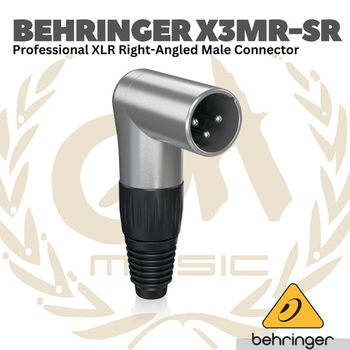 Behringer X3MR Professional XLR Right-Angled Male Connector - Jack XLR Male Angled 3 Pin X3-MR