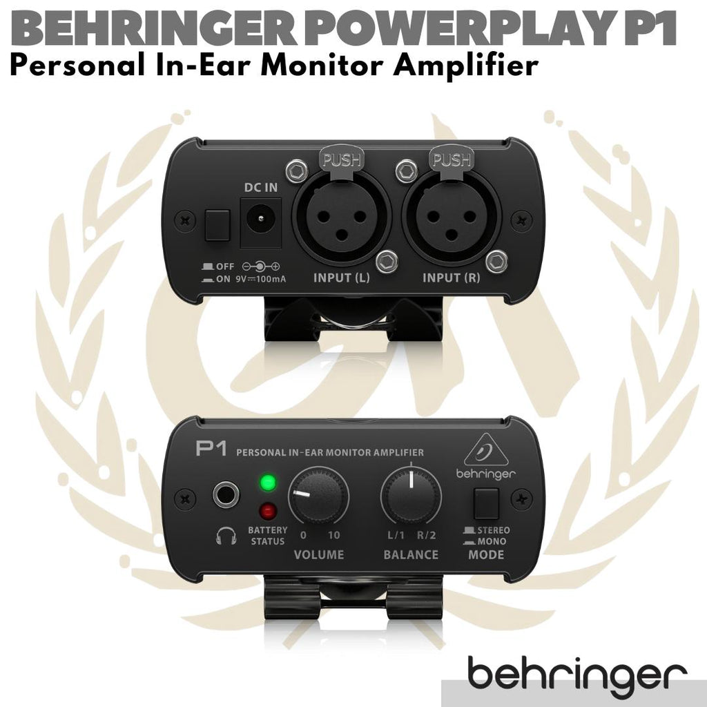 BEHRINGER POWERPLAY P1 Personal In Ear / Headphone Monitor Amplifier