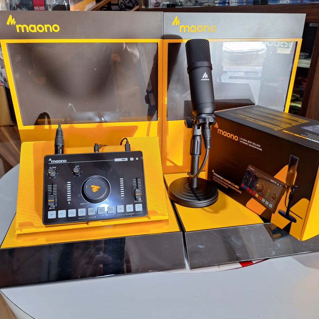 MAONO AMC2 A NEO Set Bundle Live Streaming Audio Mixer & Sound Card