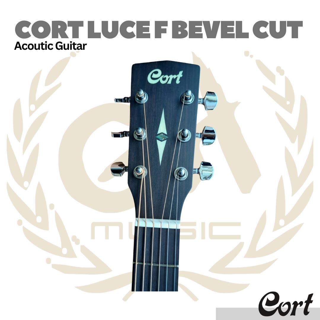 Cort Luce F Bevel Cut Acoustic Electric Guitar - Gitar Akustik Elektrik