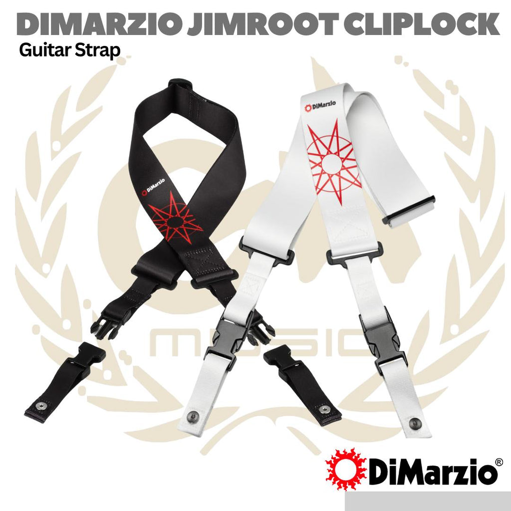 DiMarzio Jim Root #4 ClipLock Guitar Strap - Strep Gitar Bass