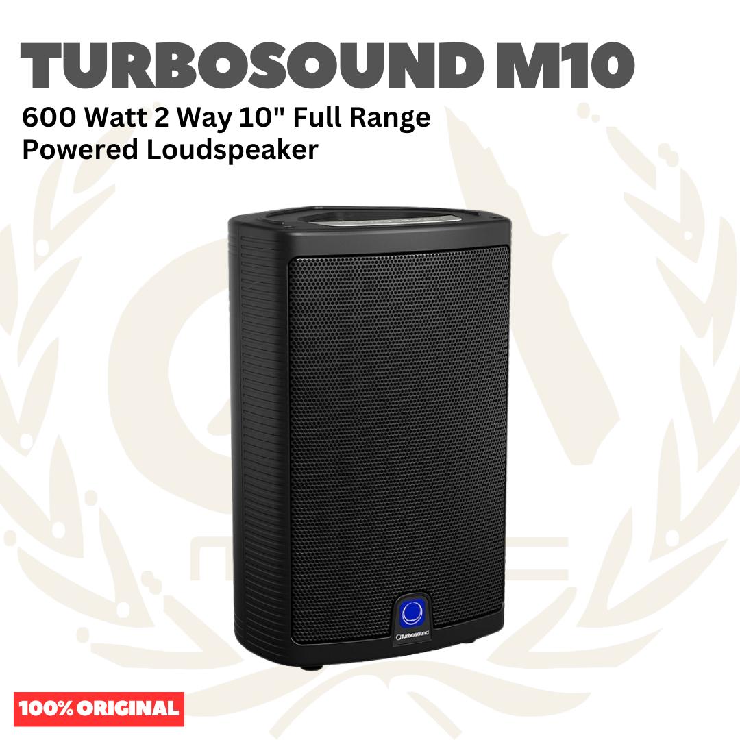 Turbosound Milan M10 600 Watt 2 Way 10" Full Range Powered Loudspeaker Portable - Speaker Aktif Portabel