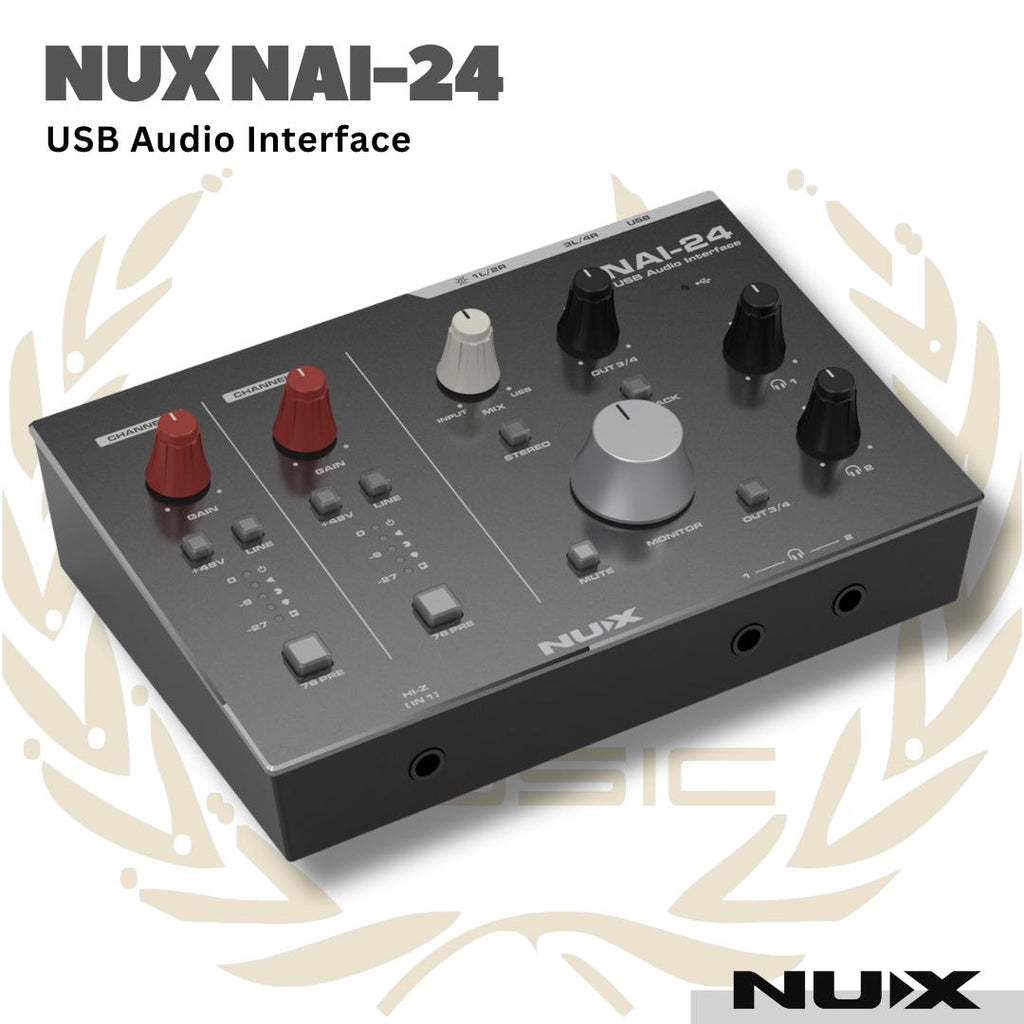 NUX NAI-24 USB Audio Interface - Sound Card NUX NAI 24 | NAI24 Soundcard