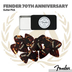 Fender 70th Anniversary Guitar Pick Tin - Pik Gitar Bass Isi 12