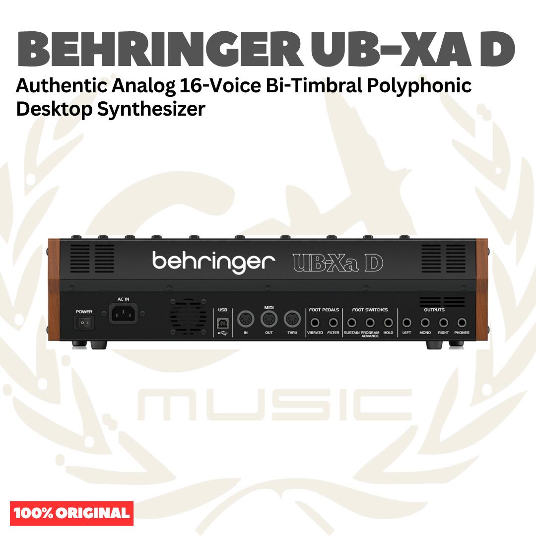 Behringer UB-XA D Authentic Analog 16-Voice Bi-Timbral Polyphonic Desktop Synthesizer