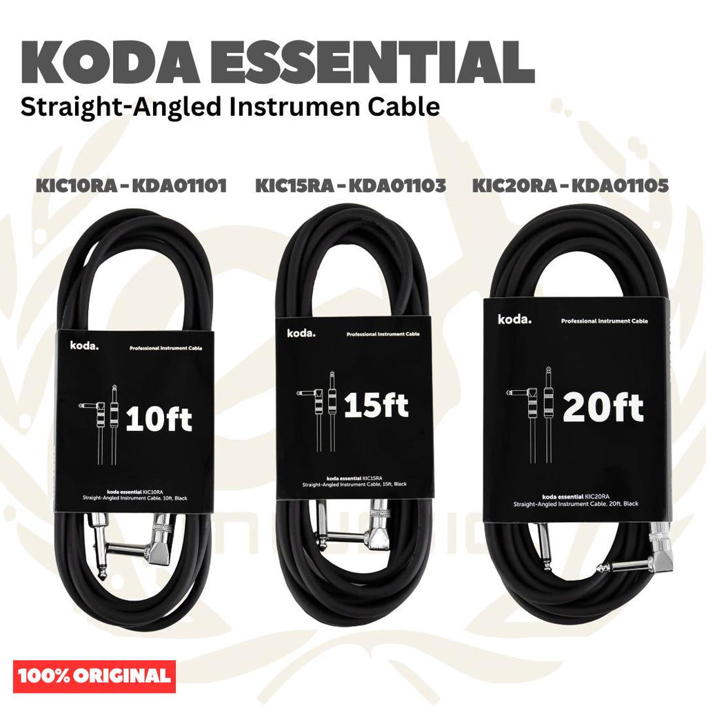 KODA ESSENTIAL STRAIGHT-ANGLED INSTRUMENT CABLE - Kabel Instrumen KIC