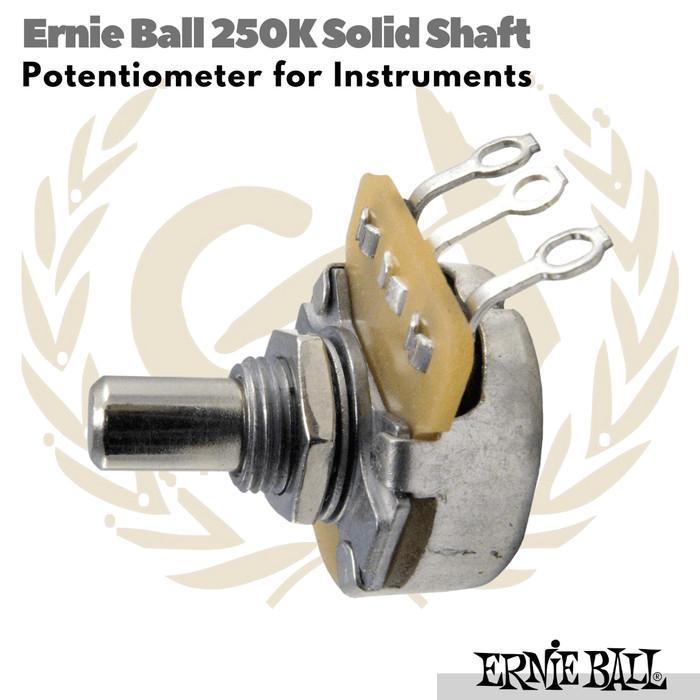 Ernie Ball 250K Solid Shaft Potentiometer for Instruments | Potensio
