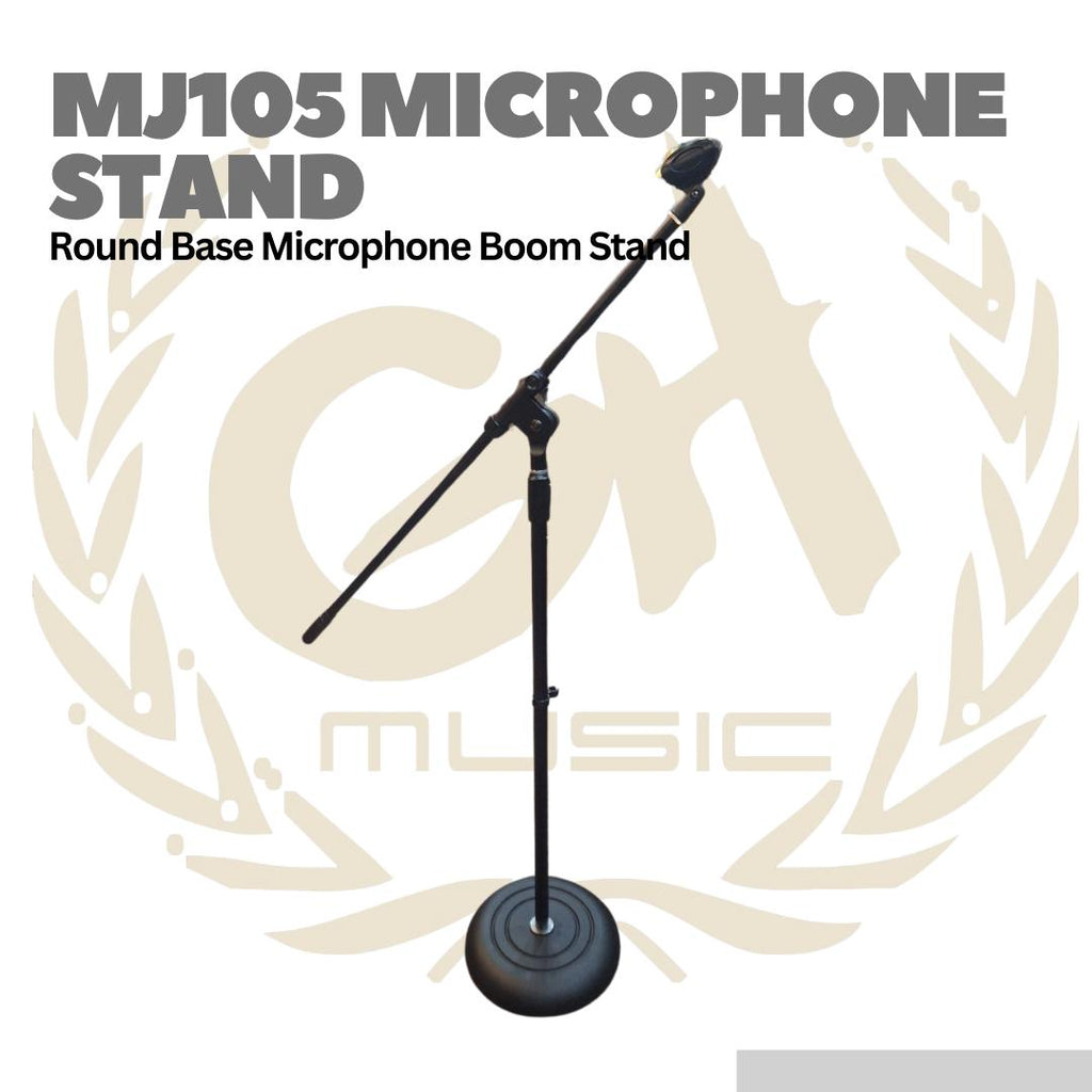 MJ105 Round Base Microphone Boom Stand