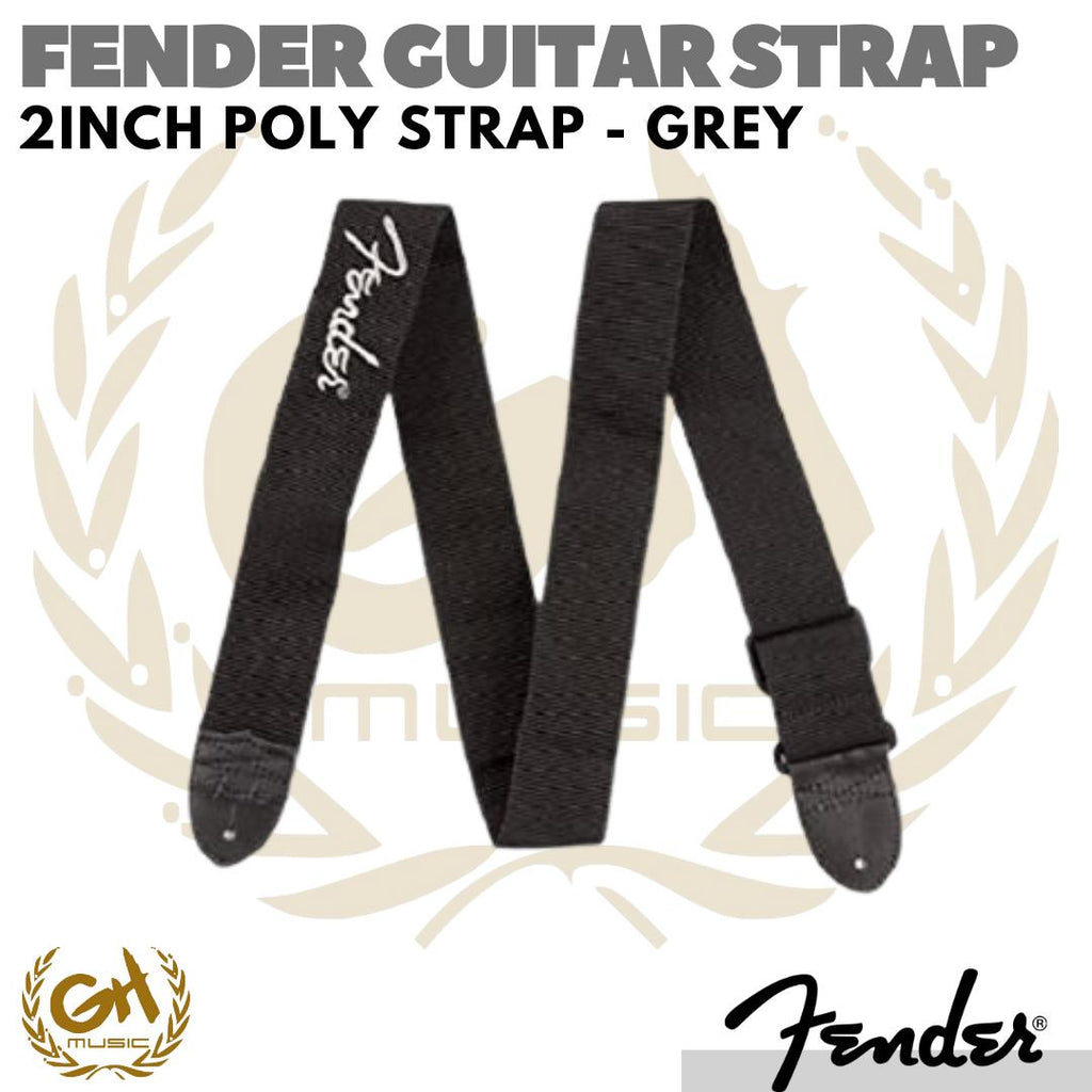 Fender 2inch Poly Guitar Strap with Logo | Strap Gitar Bass
