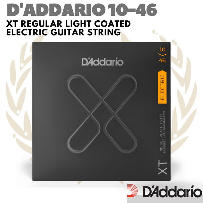D'ADDARIO XTE1046 XT Regular Light 10-46 | Senar Gitar Elektrik